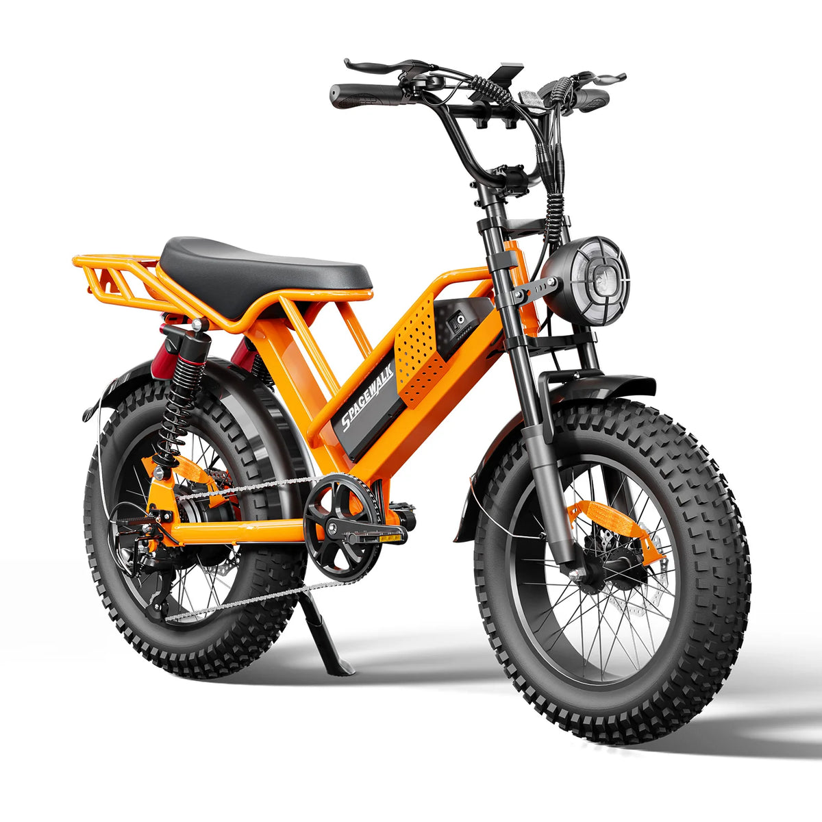Spacewalk 2000W | Fat Tire Electric Dirt Bike — Full Suspension, 70-Mile Range