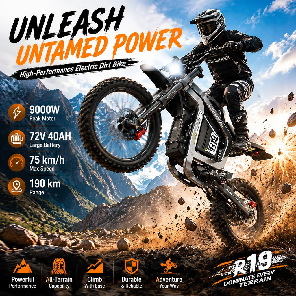 Venom 9000W | 72V Electric Off-Road Dirt Bike — 96KMH Top Speed