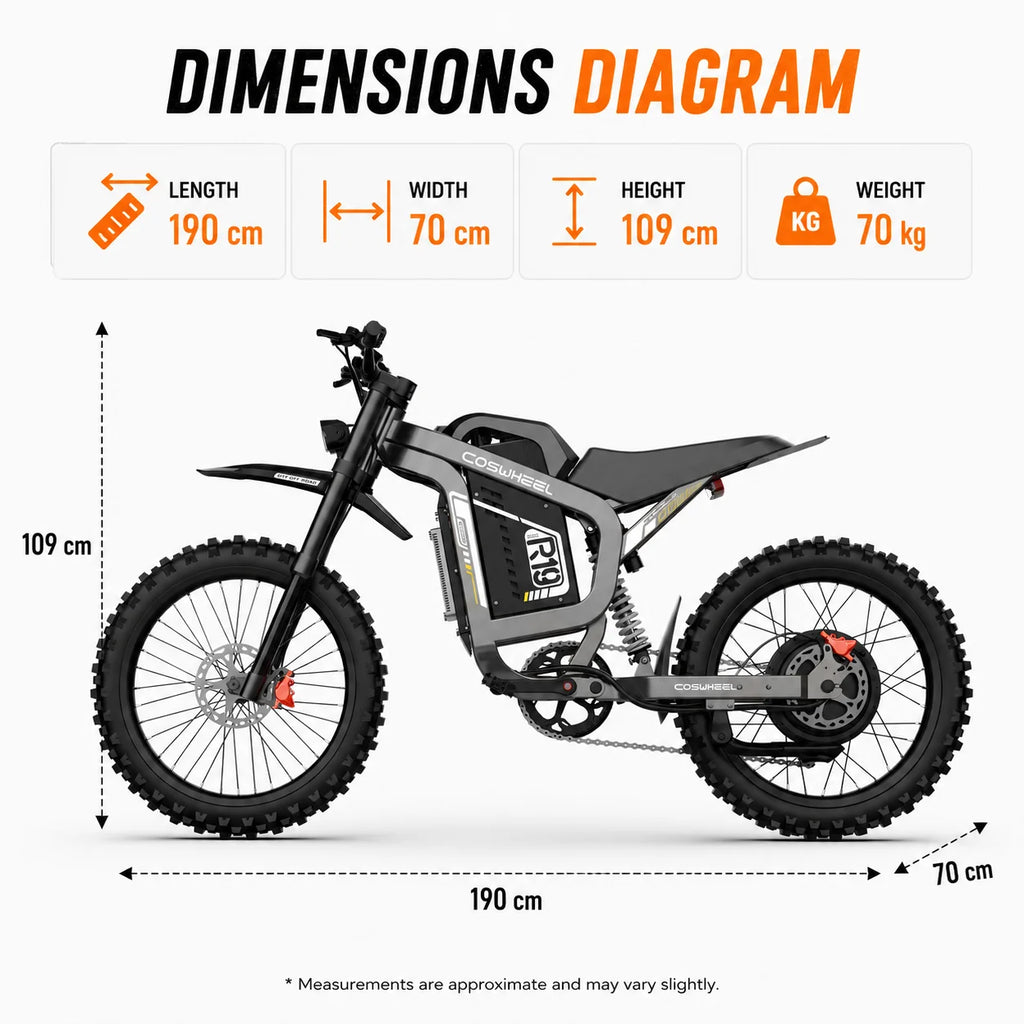Venom 9000W | 72V Electric Off-Road Dirt Bike — 96KMH Top Speed