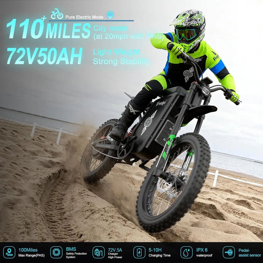Storm X3 | 8000W Electric Dirt Bike — 56MPH Adult Off-Road Beast