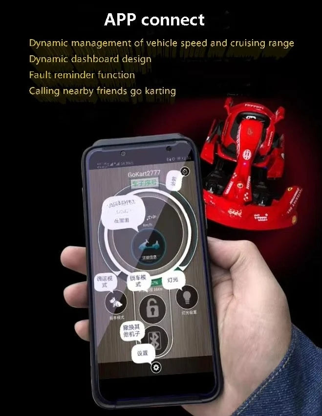 Morbius & Stone Voltage 800 — Dual Motor Electric Kart