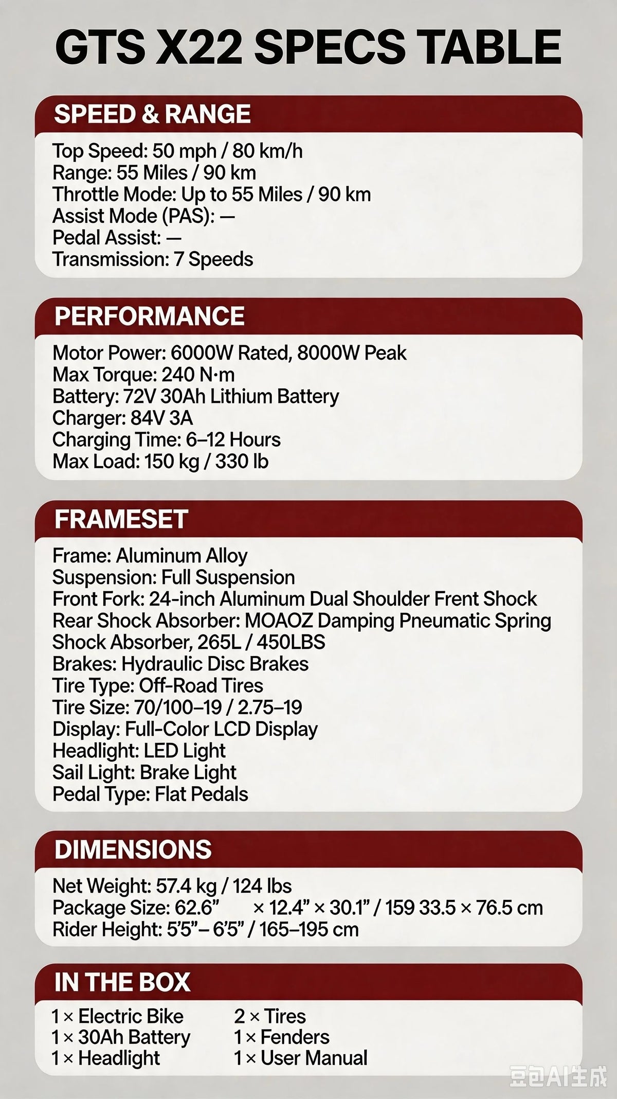 EKXBIKE GTS | 8000W Peak Electric Motorcycle — 85KMH Off-Road Beast