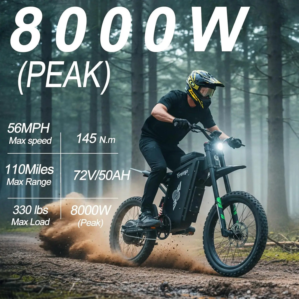 Storm X3 | 8000W Electric Dirt Bike — 56MPH Adult Off-Road Beast