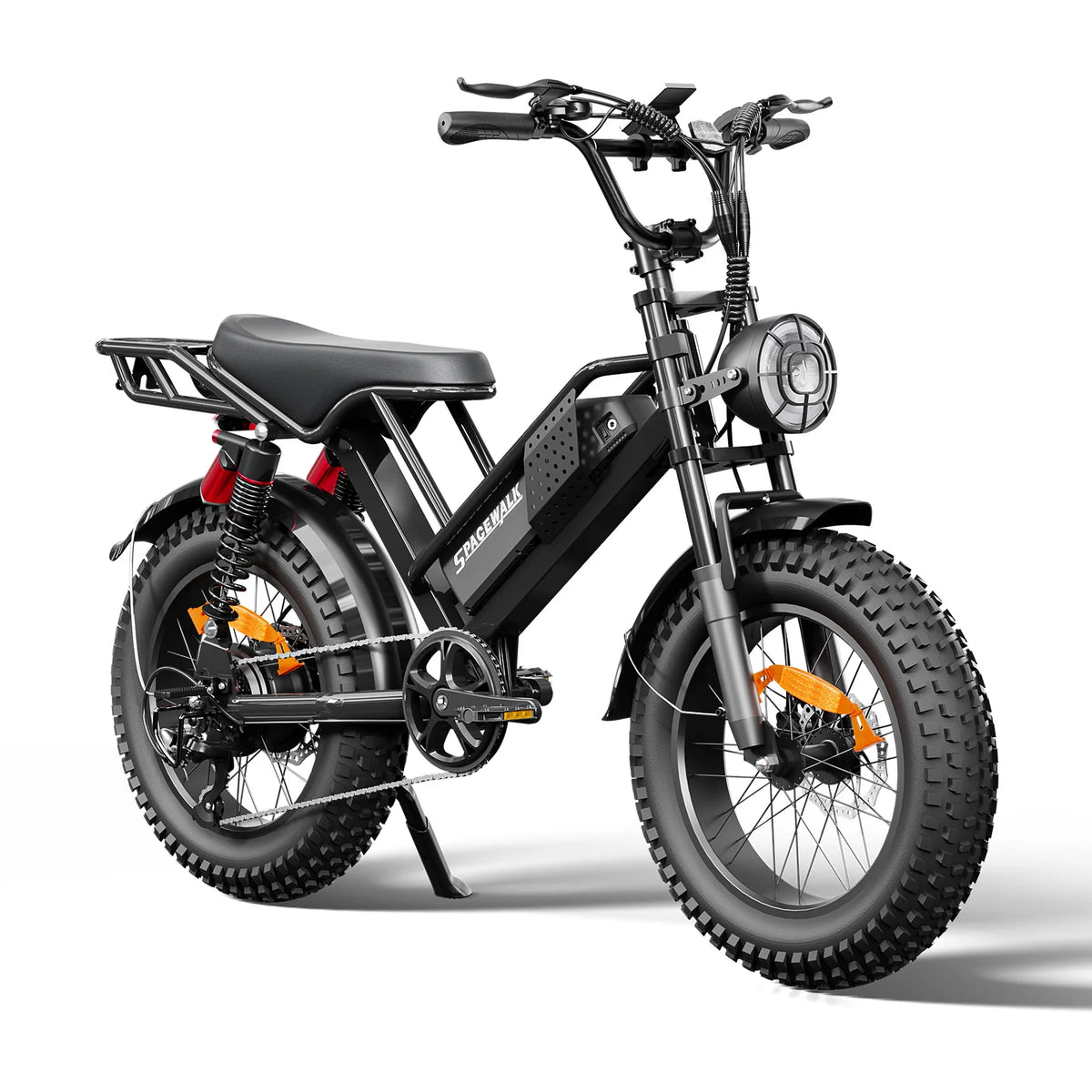 Spacewalk 2000W | Fat Tire Electric Dirt Bike — Full Suspension, 70-Mile Range