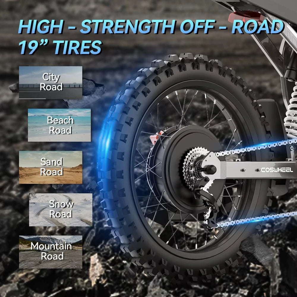 Venom 9000W | 72V Electric Off-Road Dirt Bike — 96KMH Top Speed