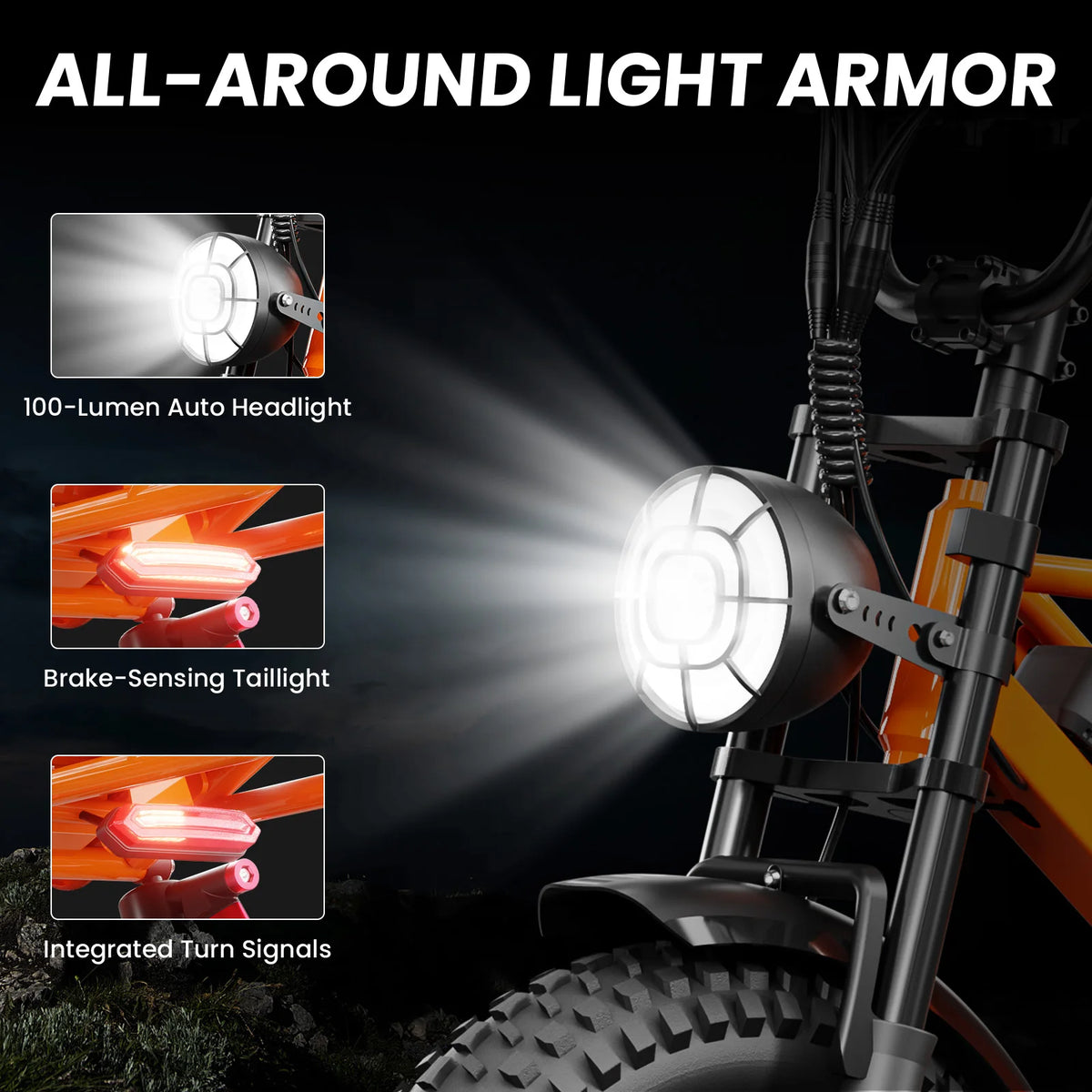 Spacewalk 2000W | Fat Tire Electric Dirt Bike — Full Suspension, 70-Mile Range